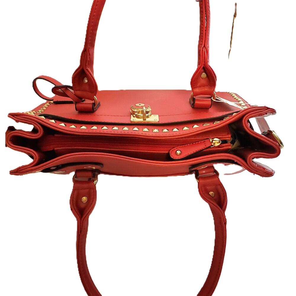Ruby Blue Couture Jenna Vegan Leather Tote Bag - Picture 6 of 11